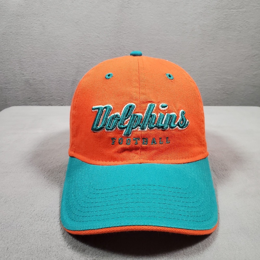 Miami Dolphins Reebok Cap Hat Orange Strap Back NFL Gridiron Classic Embroidered
